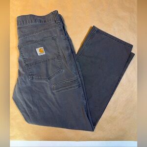 Carhartt Pants Mens 31x28 Gray Rugged Flex Relaxed Fit Canvas Work BN2291-M